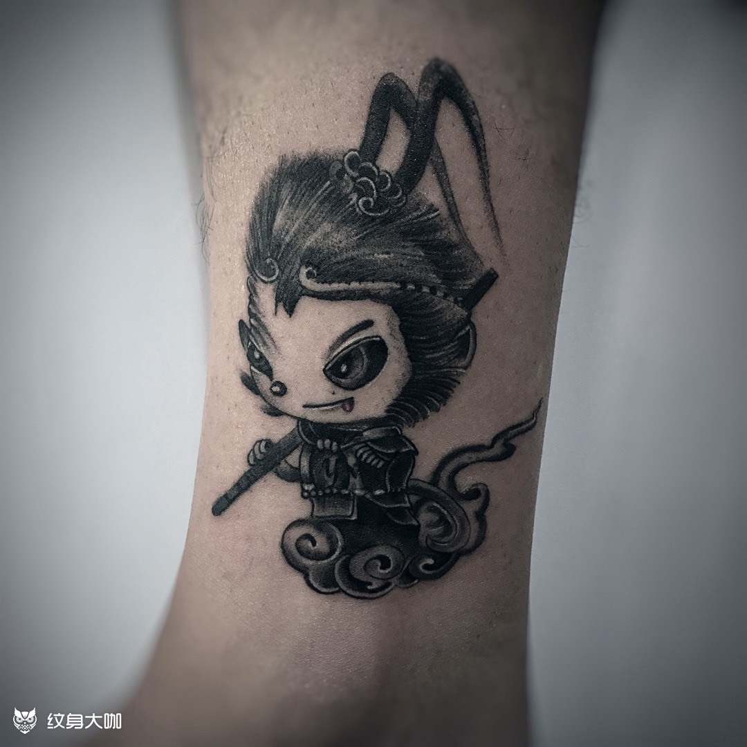 猴子_纹身图案手稿图片_fyattoo的纹身作品集