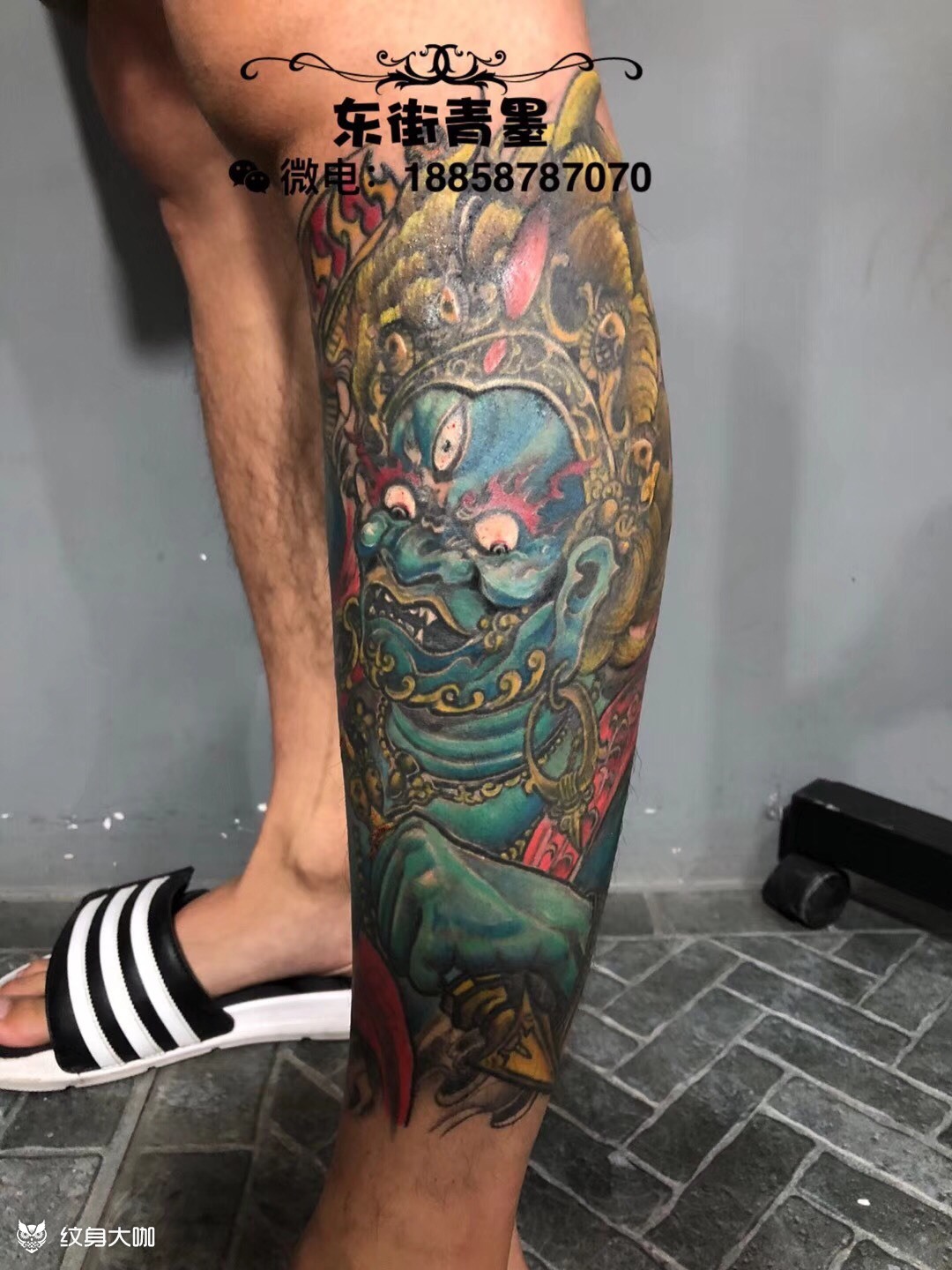 大黑天_纹身图案手稿图片_虹桥青墨堂的纹身作品集