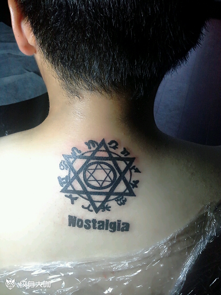 六芒星_纹身图案手稿图片_杰克的纹身作品集