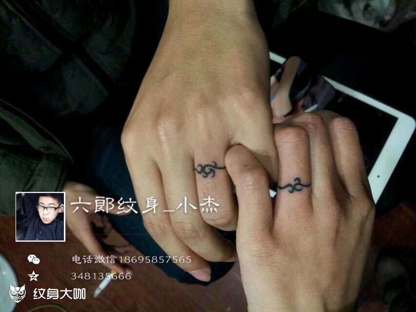 情侣戒指"95"_纹身图案手稿图片_小杰的纹身作品集