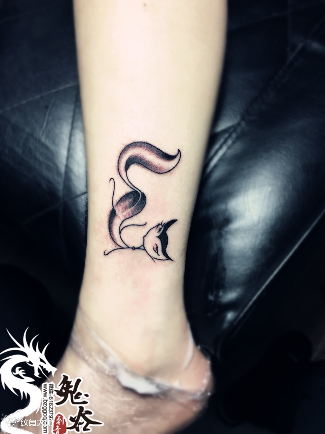 唯美小狐狸_纹身图案手稿图片_薛新稳的纹身作品集