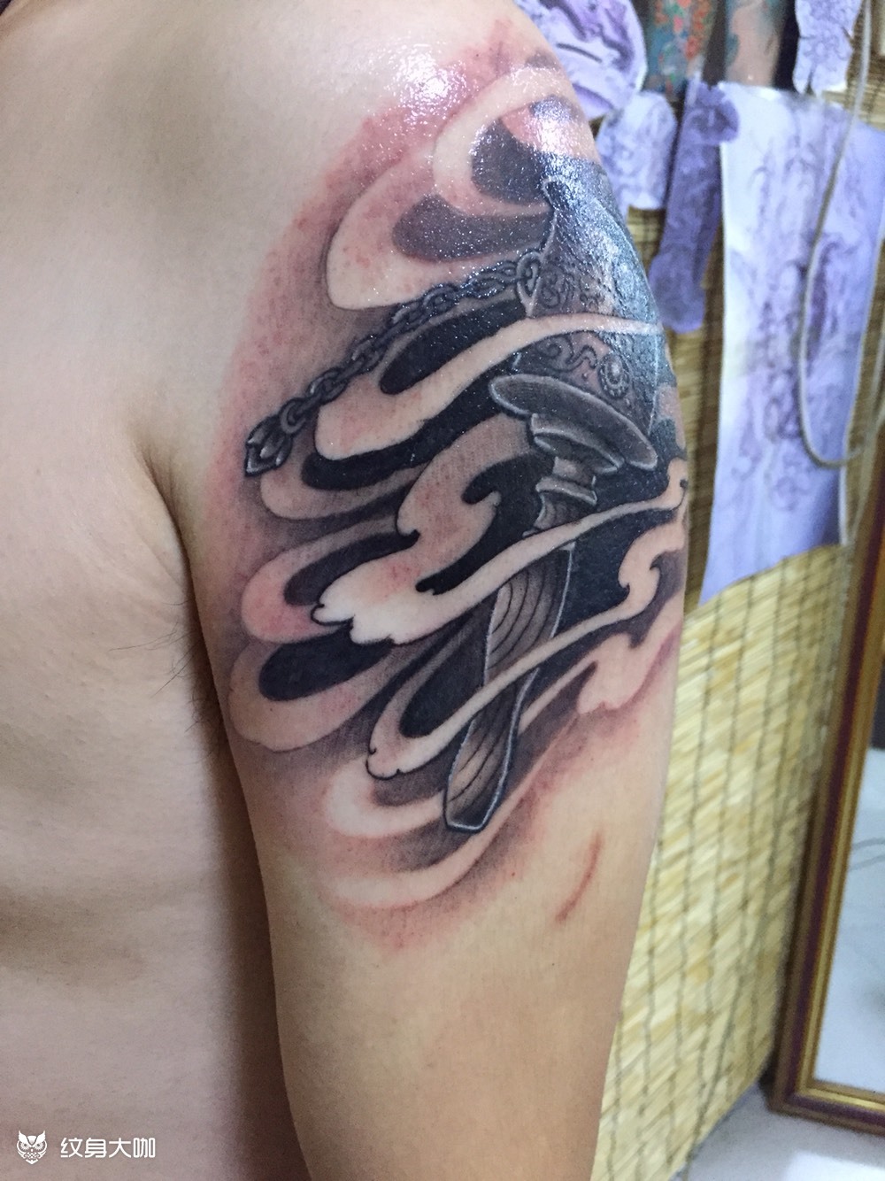 转经筒_纹身图案手稿图片_韩磊的纹身作品集