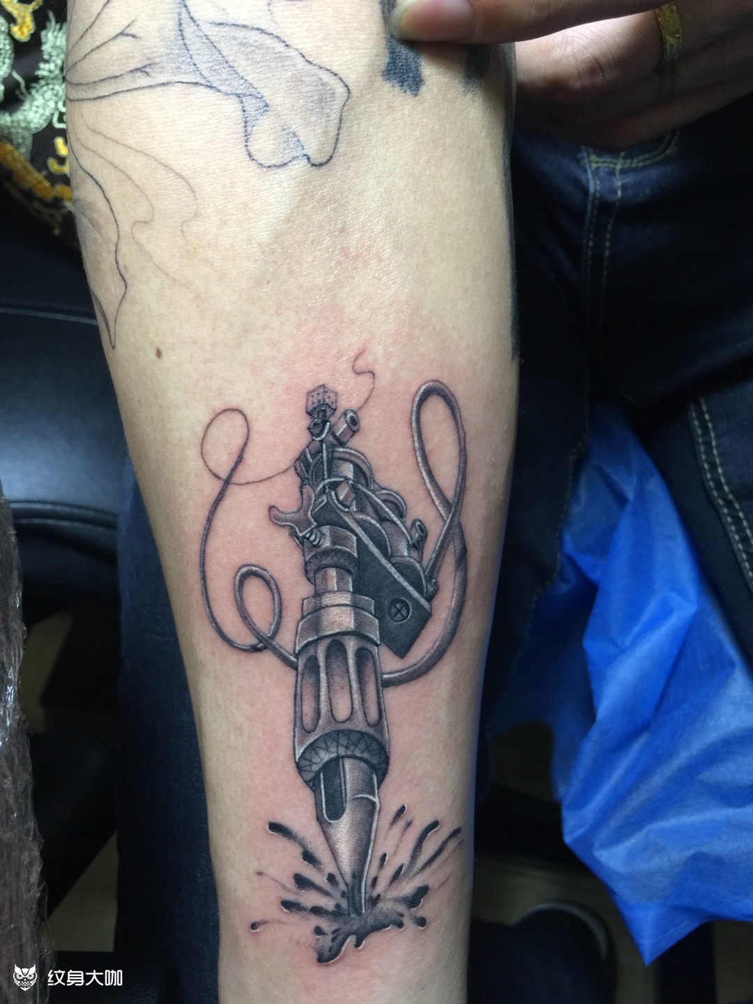 纹身机_纹身图案手稿图片_三皮刺客的纹身作品集