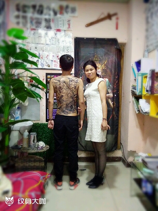 观音乘龙_纹身图案手稿图片_筑心的纹身作品集