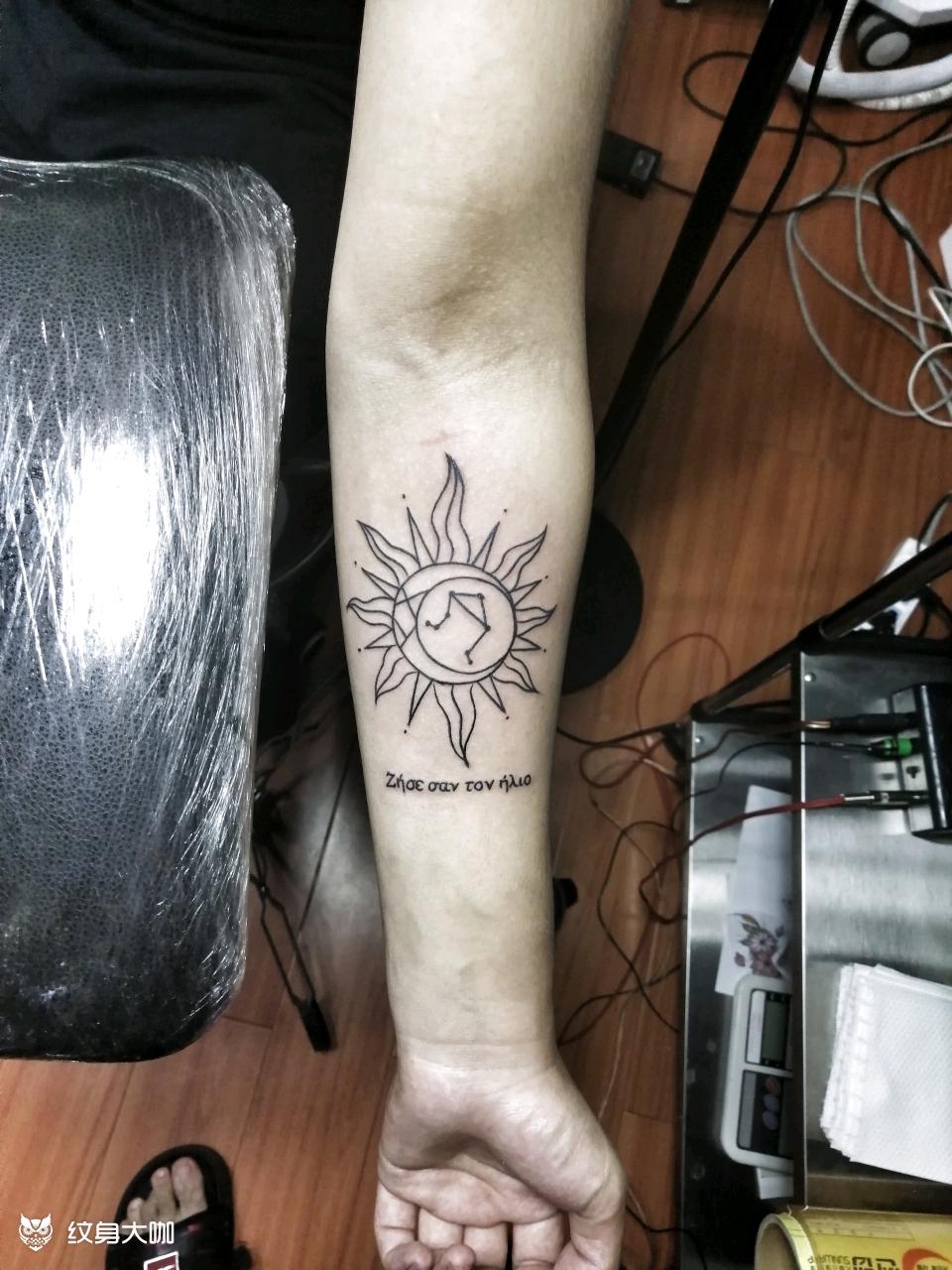 太阳77_纹身图案手稿图片_匠人精神-奉先传承的纹身作品集