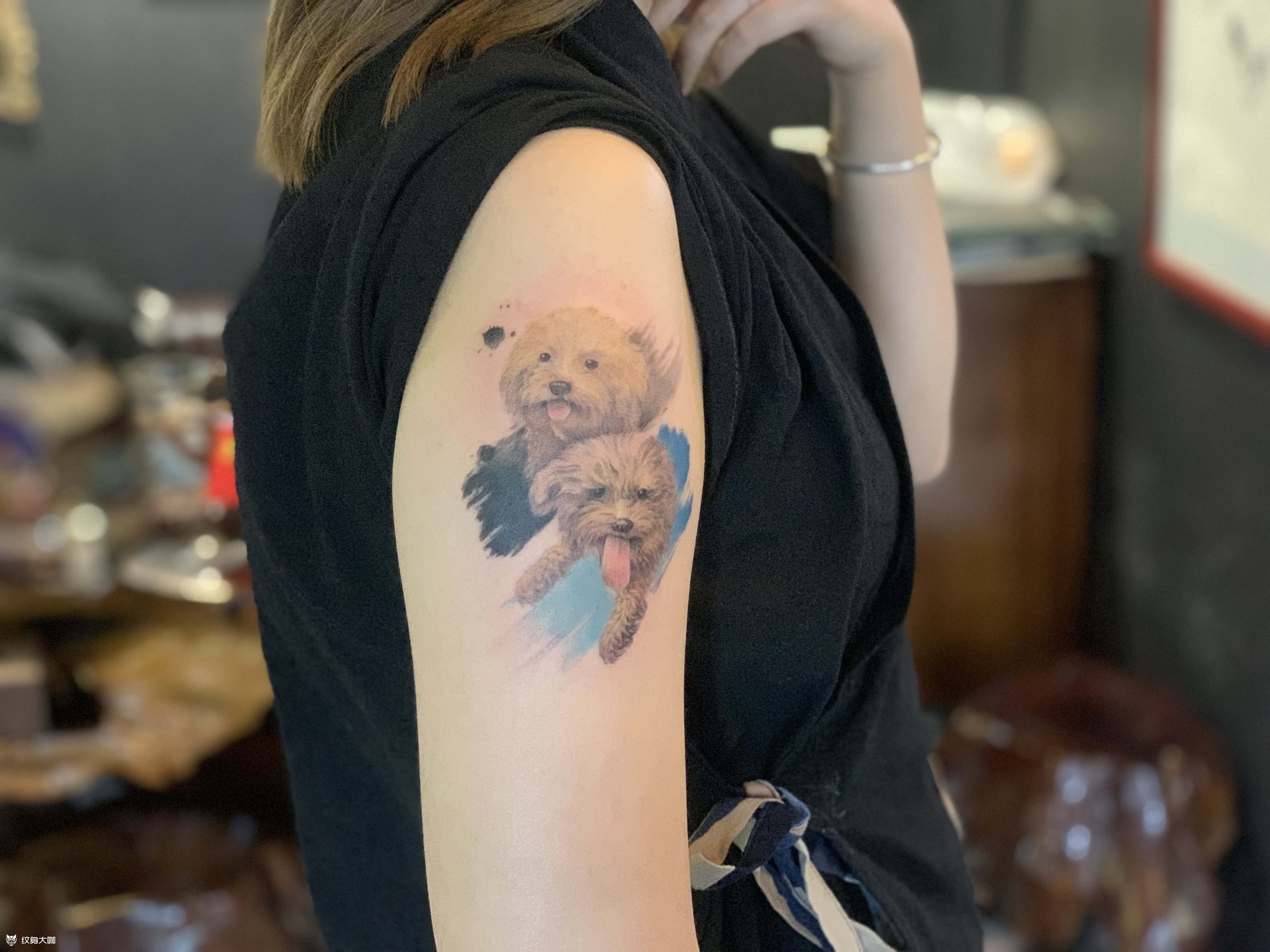 小泰迪定制_纹身图案手稿图片_子夜的纹身作品集