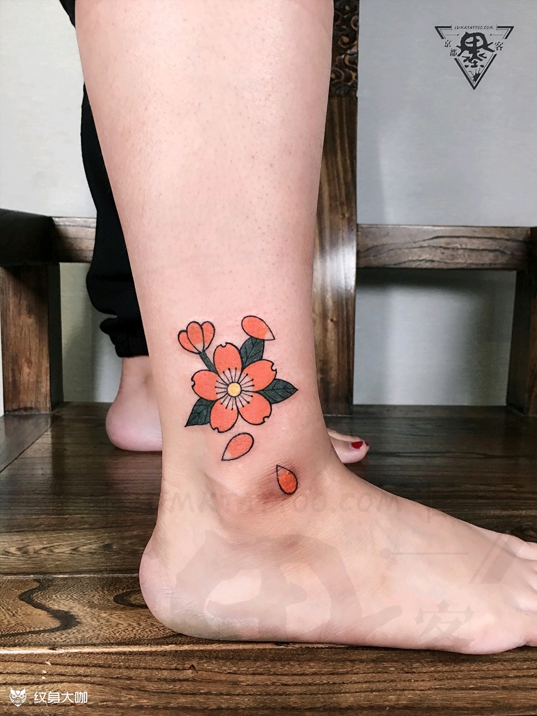 纹身刺青樱花日系小清新