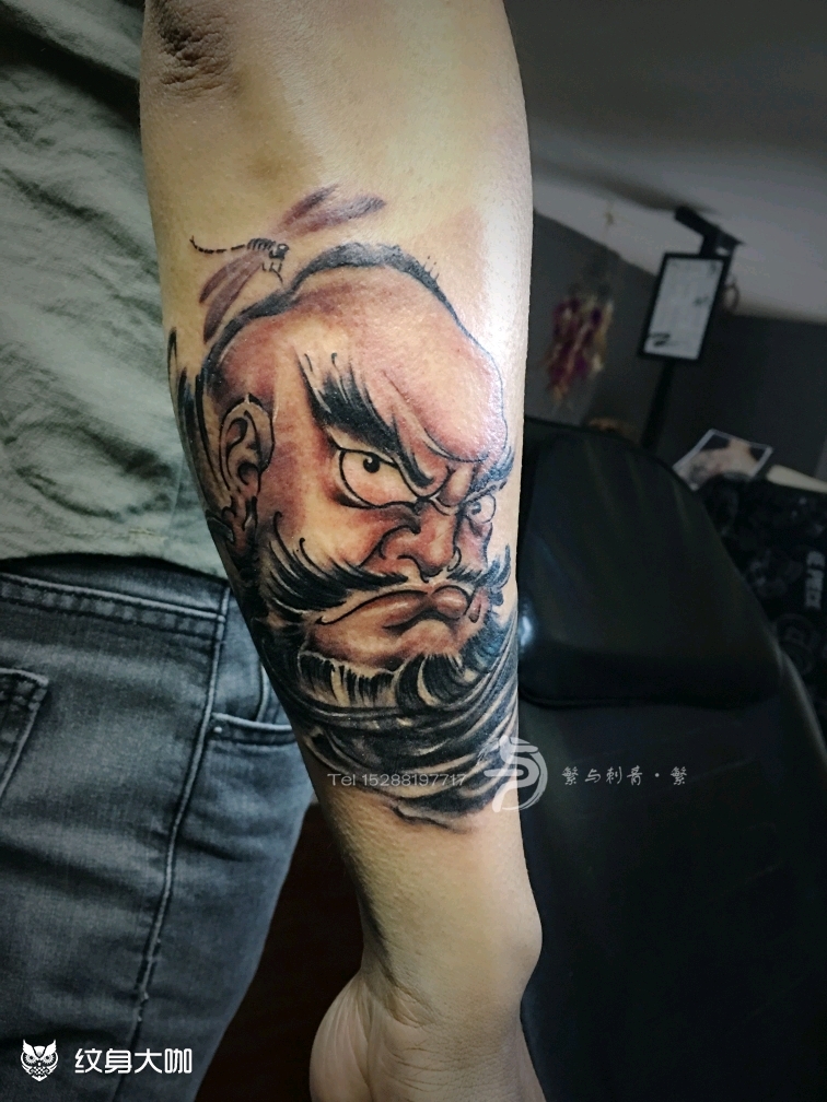 鲁智深_纹身图案手稿图片_小繁的纹身作品集