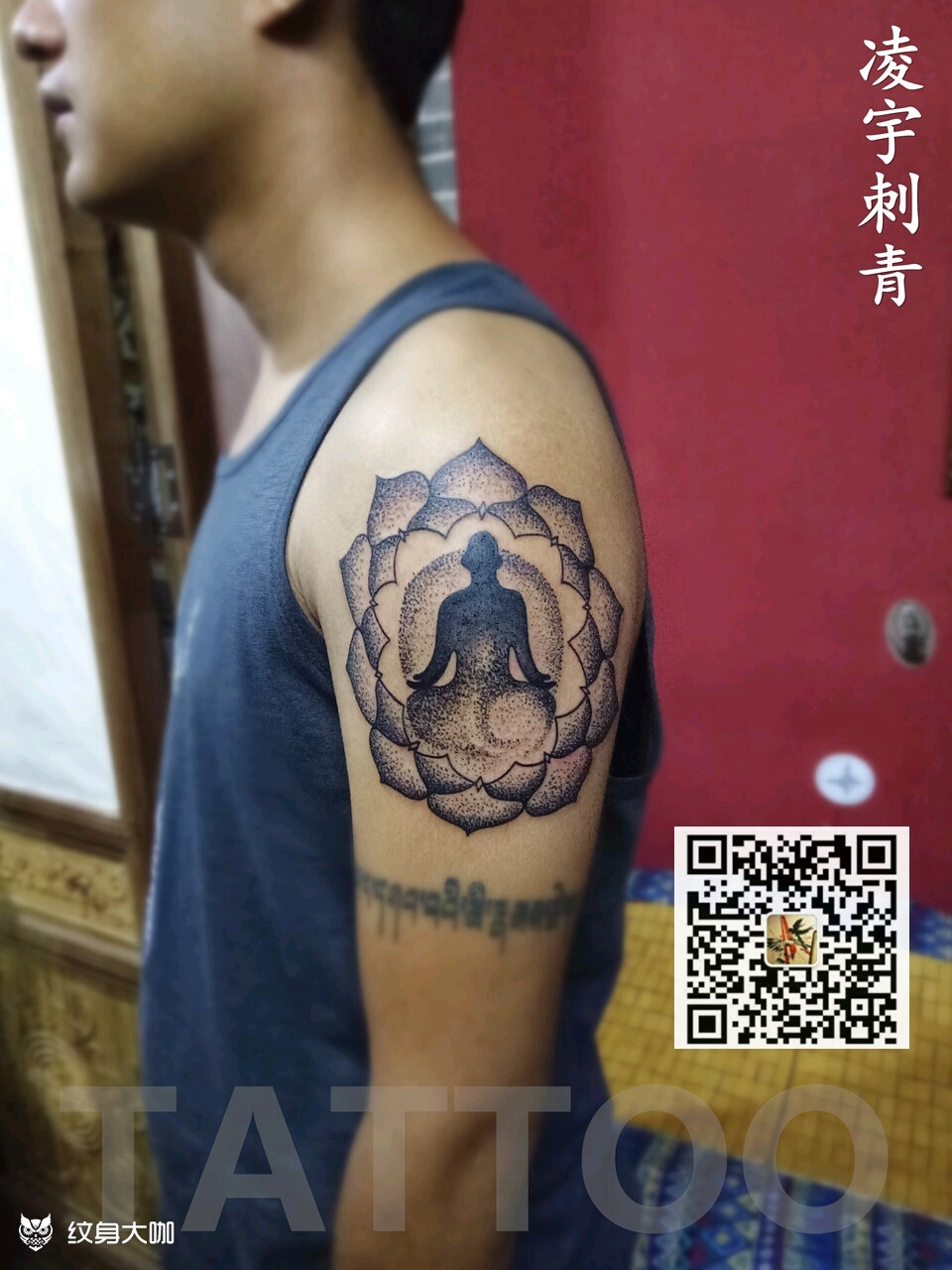 点刺,禅_纹身图案手稿图片_杜斌旺的纹身作品集