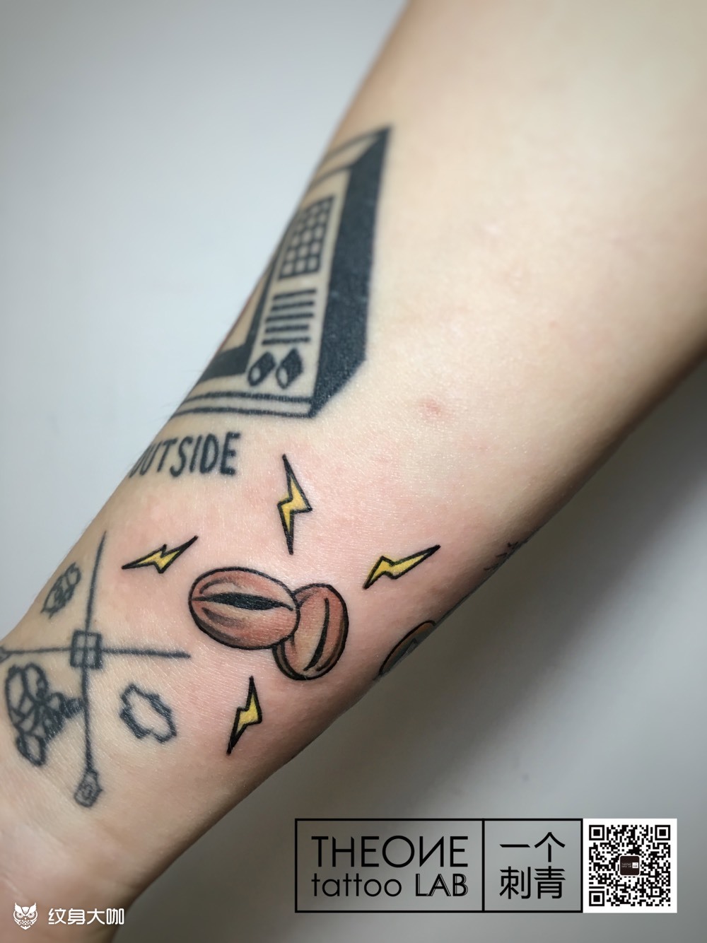 咖啡豆_纹身图案手稿图片_法海的纹身作品集