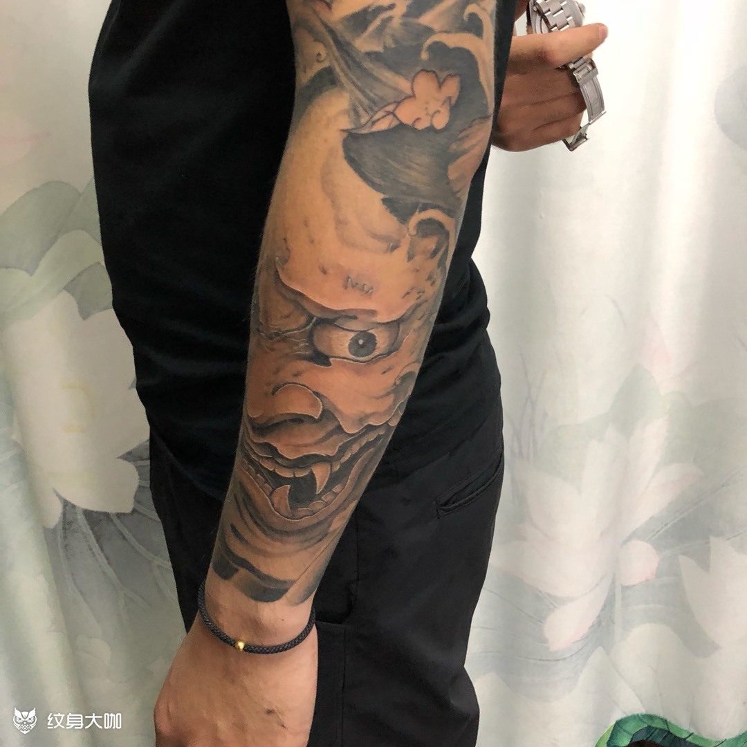 花臂_纹身图案手稿图片_仔仔的纹身作品集