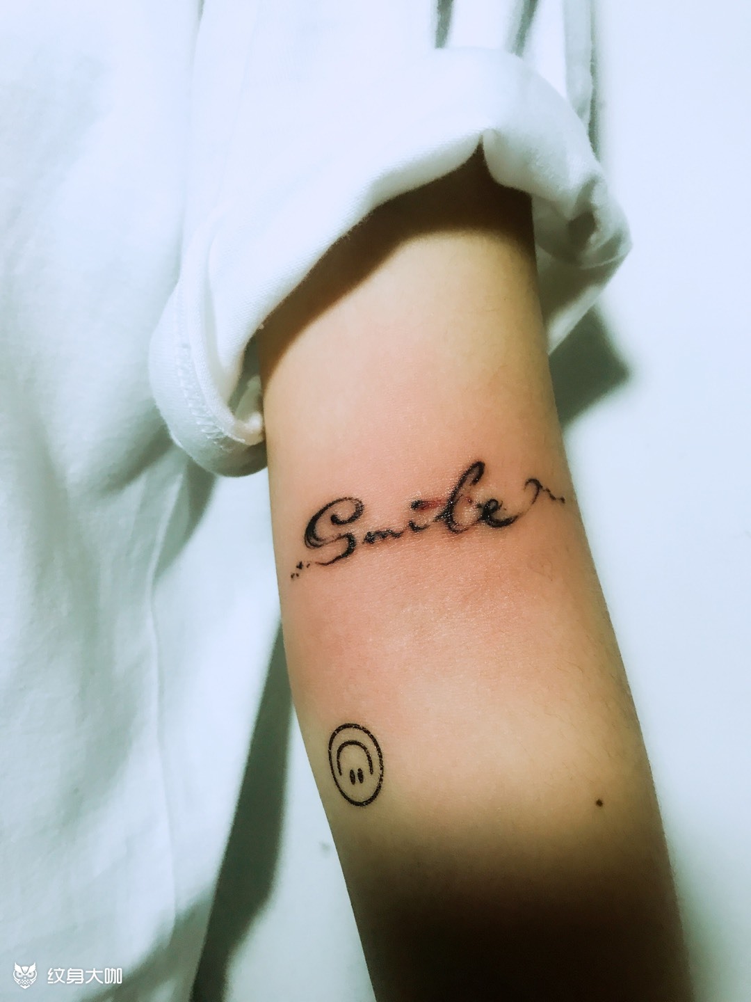 smile _纹身图案手稿图片_李慧的纹身作品集