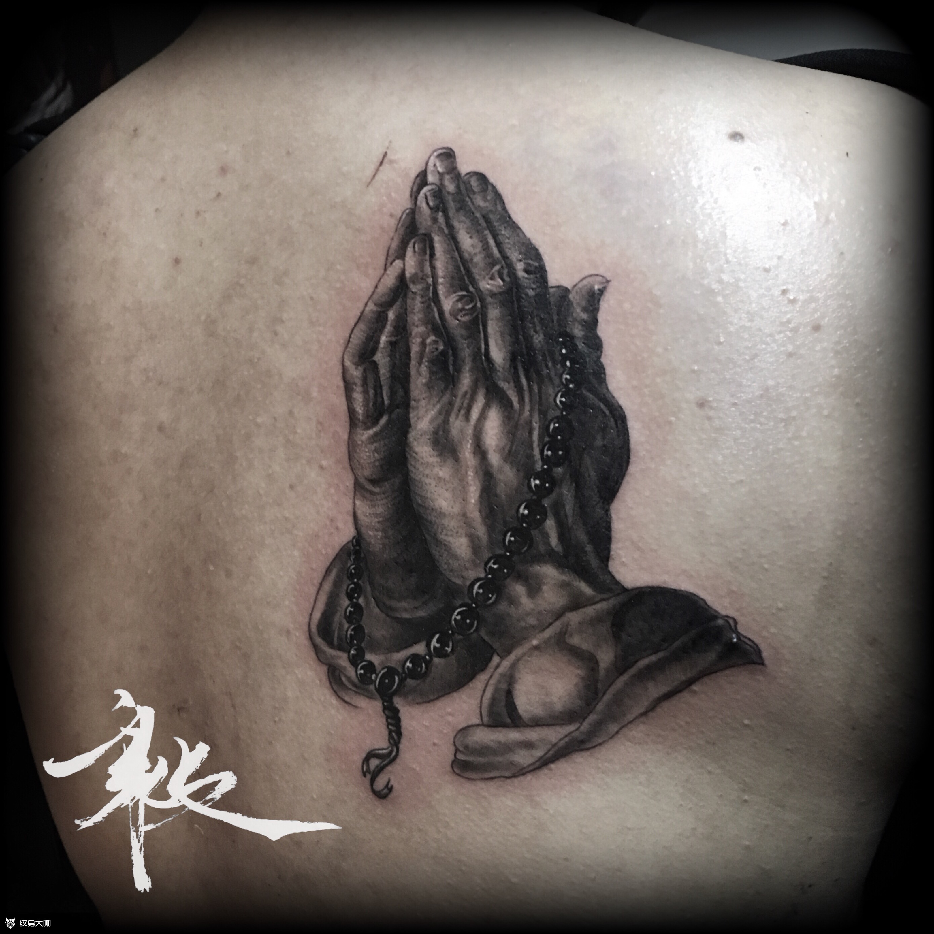 上帝之手_纹身图案手稿图片_杜毅的纹身作品集