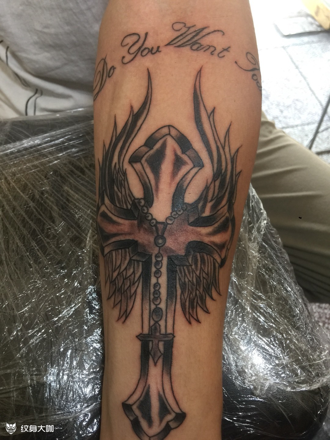 十字架_纹身图案手稿图片_陶玉强的纹身作品集