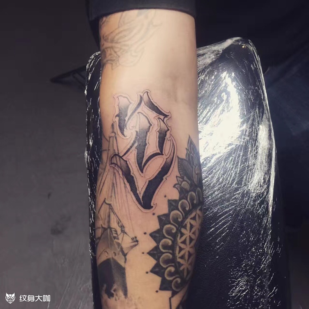 大写z_纹身图案手稿图片_kong的纹身作品集