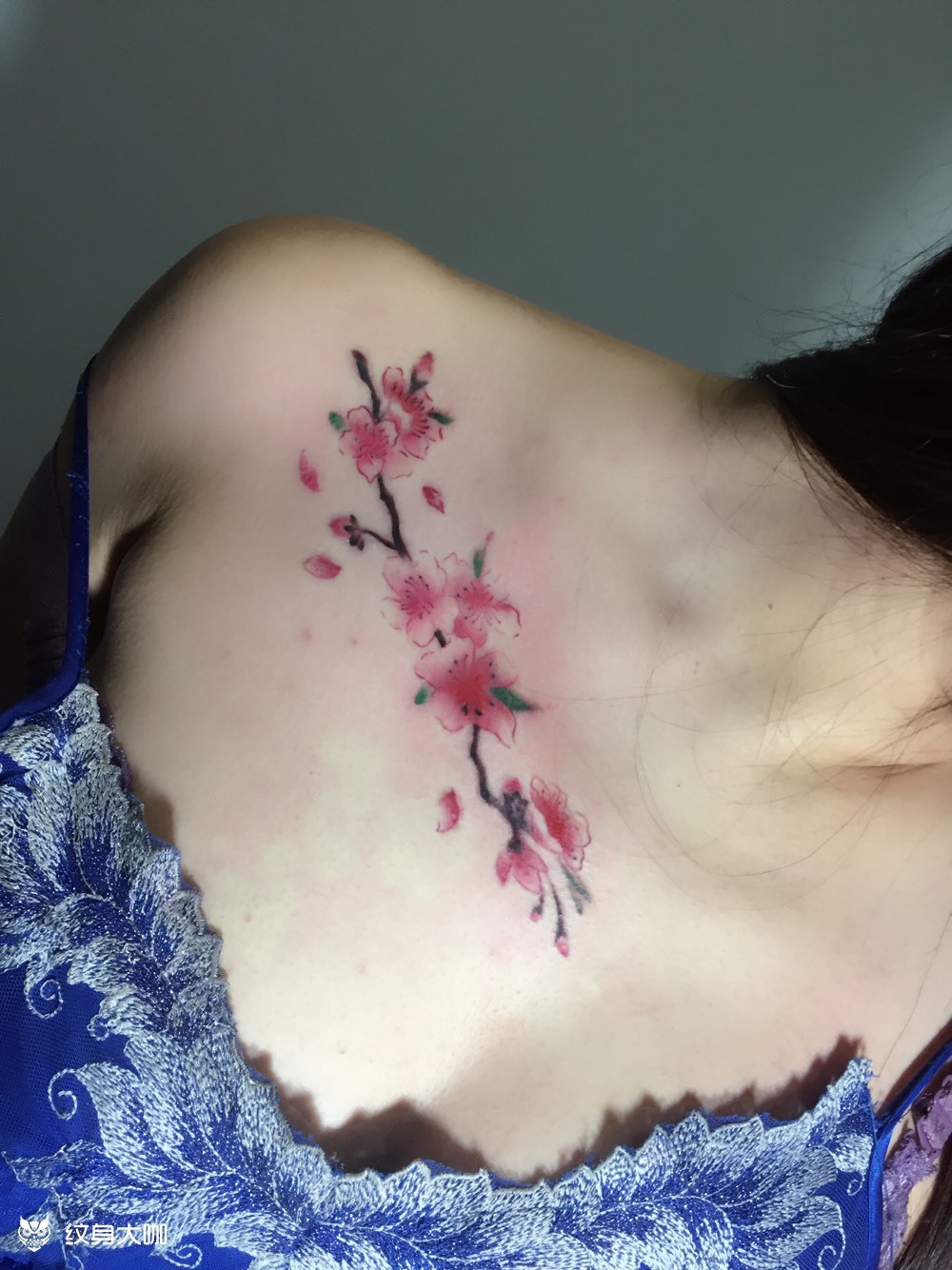 一枝梅_纹身图案手稿图片_赵擎的纹身作品集