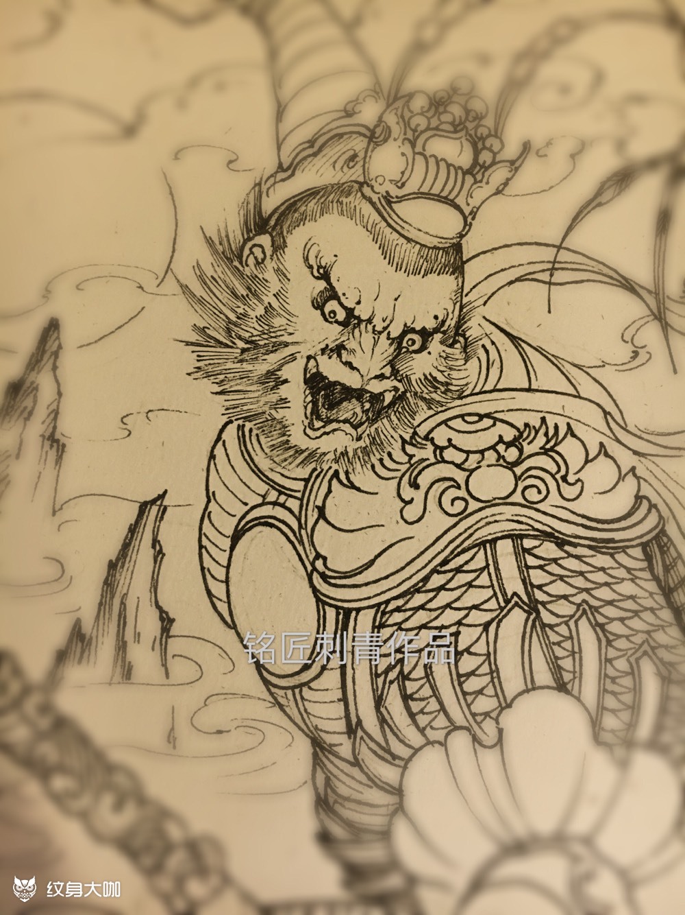 斗战胜佛_纹身图案手稿图片_龙戈的纹身作品集