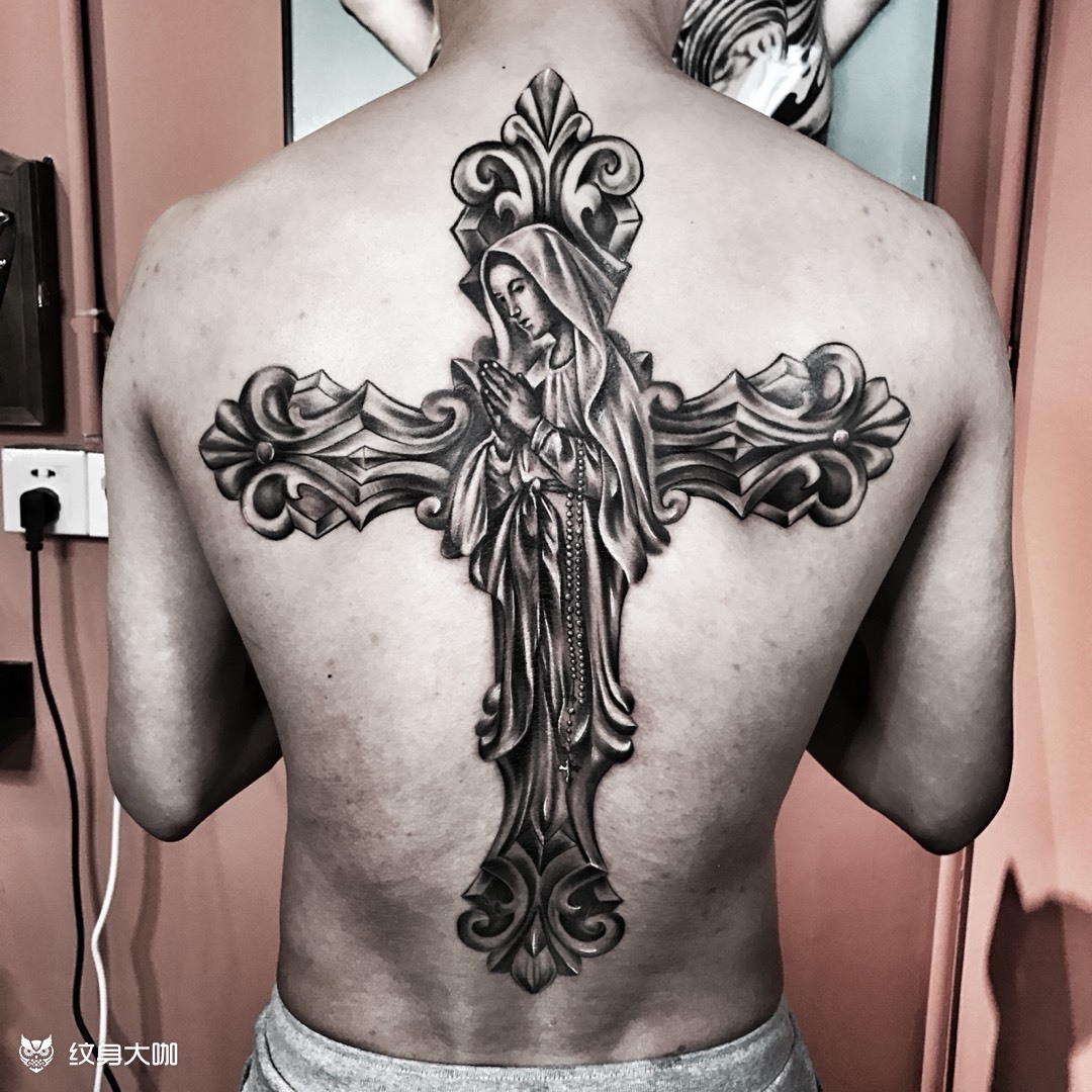 十字架_纹身图案手稿图片_小宝的纹身作品集