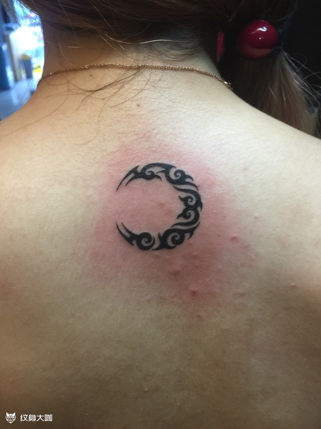 图腾月亮_纹身图案手稿图片_老董的纹身作品集