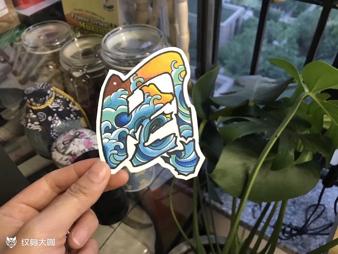 因果_纹身图案手稿图片_胡军的纹身作品集