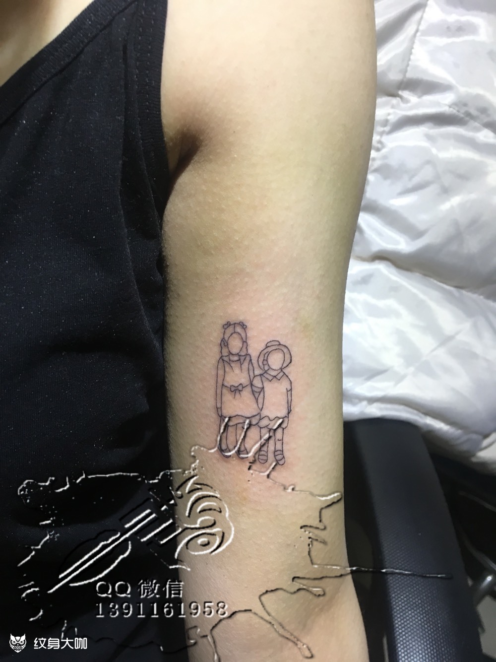 简笔_纹身图案手稿图片_李飞的纹身作品集