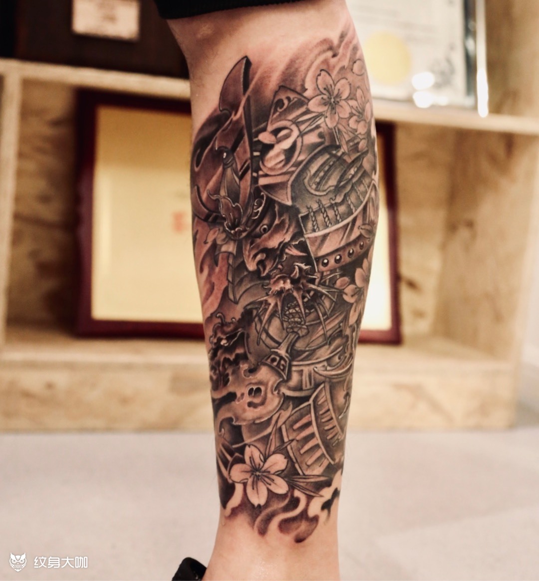 甲胄_纹身图案手稿图片_老杨的纹身作品集