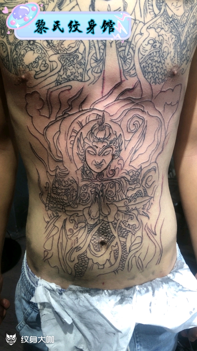 花肚韦陀_纹身图案手稿图片_tattoo小红的纹身作品集