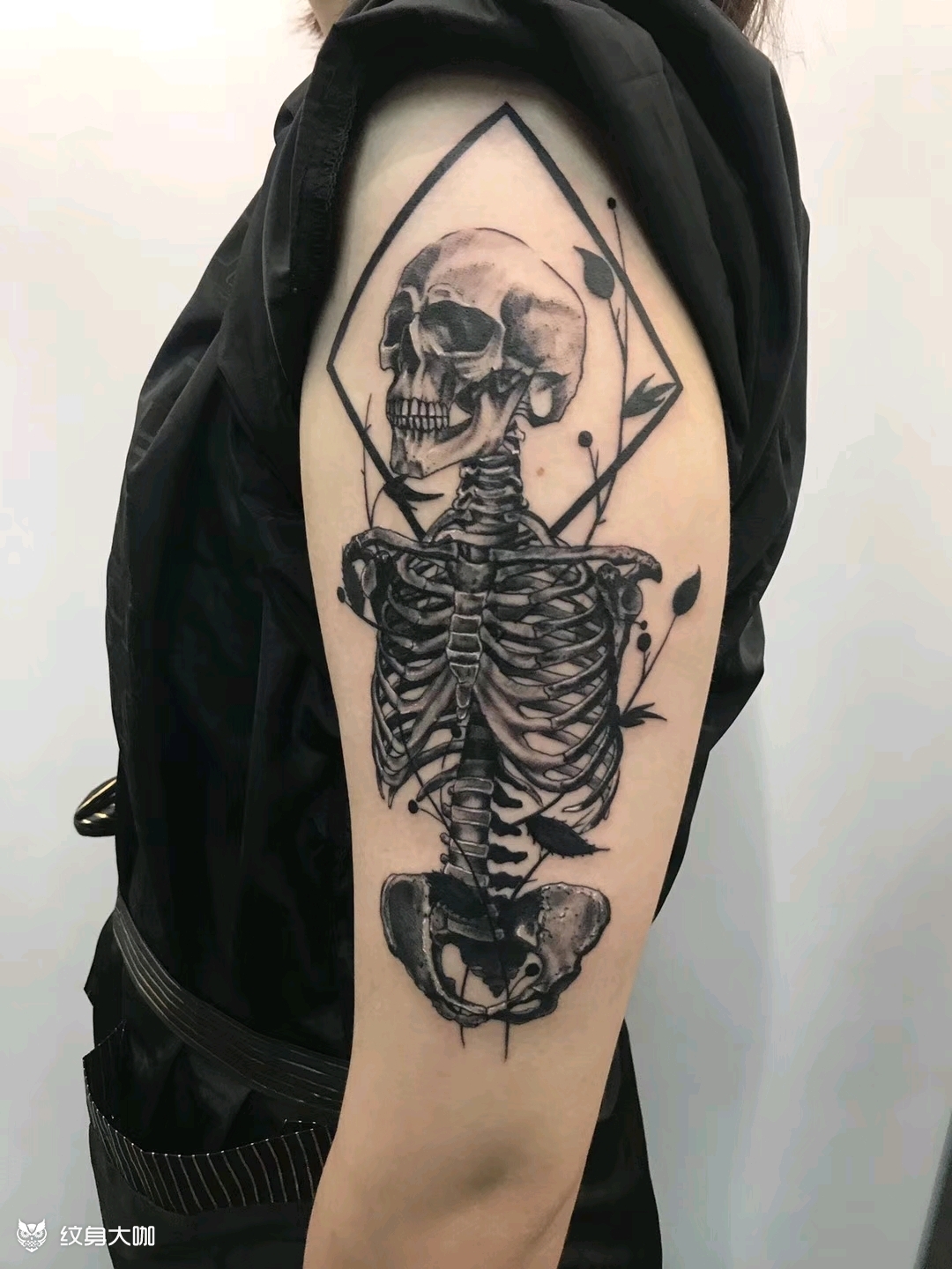 骷髅_纹身图案手稿图片_大木头的纹身作品集
