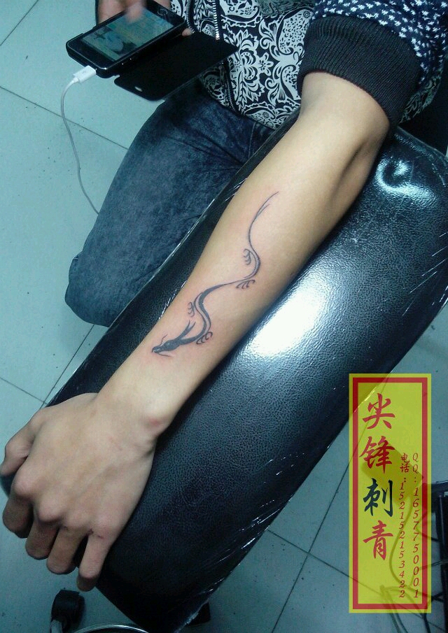 蛟龙_纹身图案手稿图片_杨林川的纹身作品集