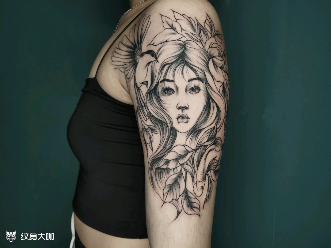 顾客头像_纹身图案手稿图片_涅·石的纹身作品集