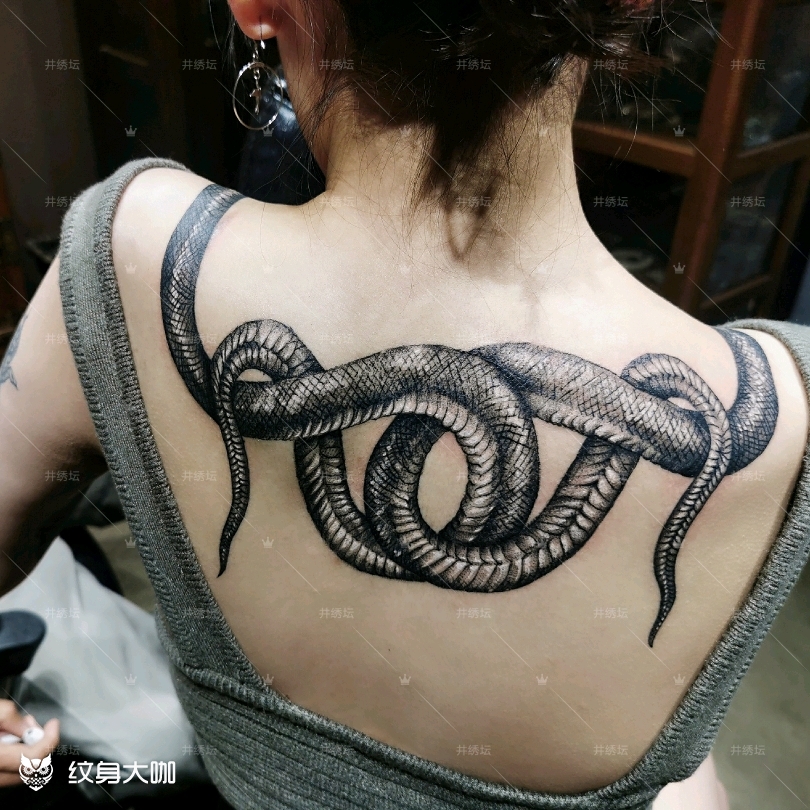 过肩97_纹身图案手稿图片_井绣坛的纹身作品集