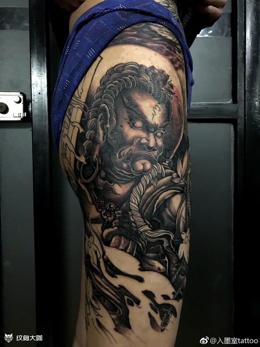 不动冥王未完成_纹身图案手稿图片_陈传杰的纹身作品集