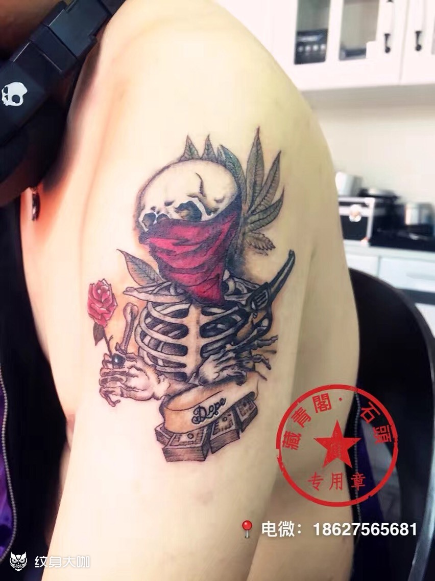 这个杀手不太冷_纹身图案手稿图片_石头的纹身作品集