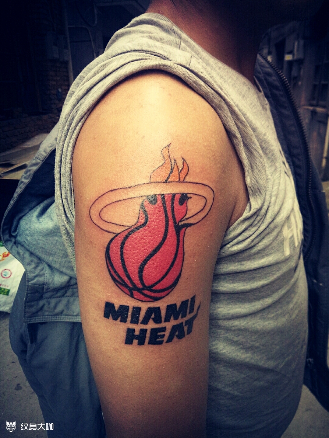 篮球火_纹身图案手稿图片_张理想的纹身作品集
