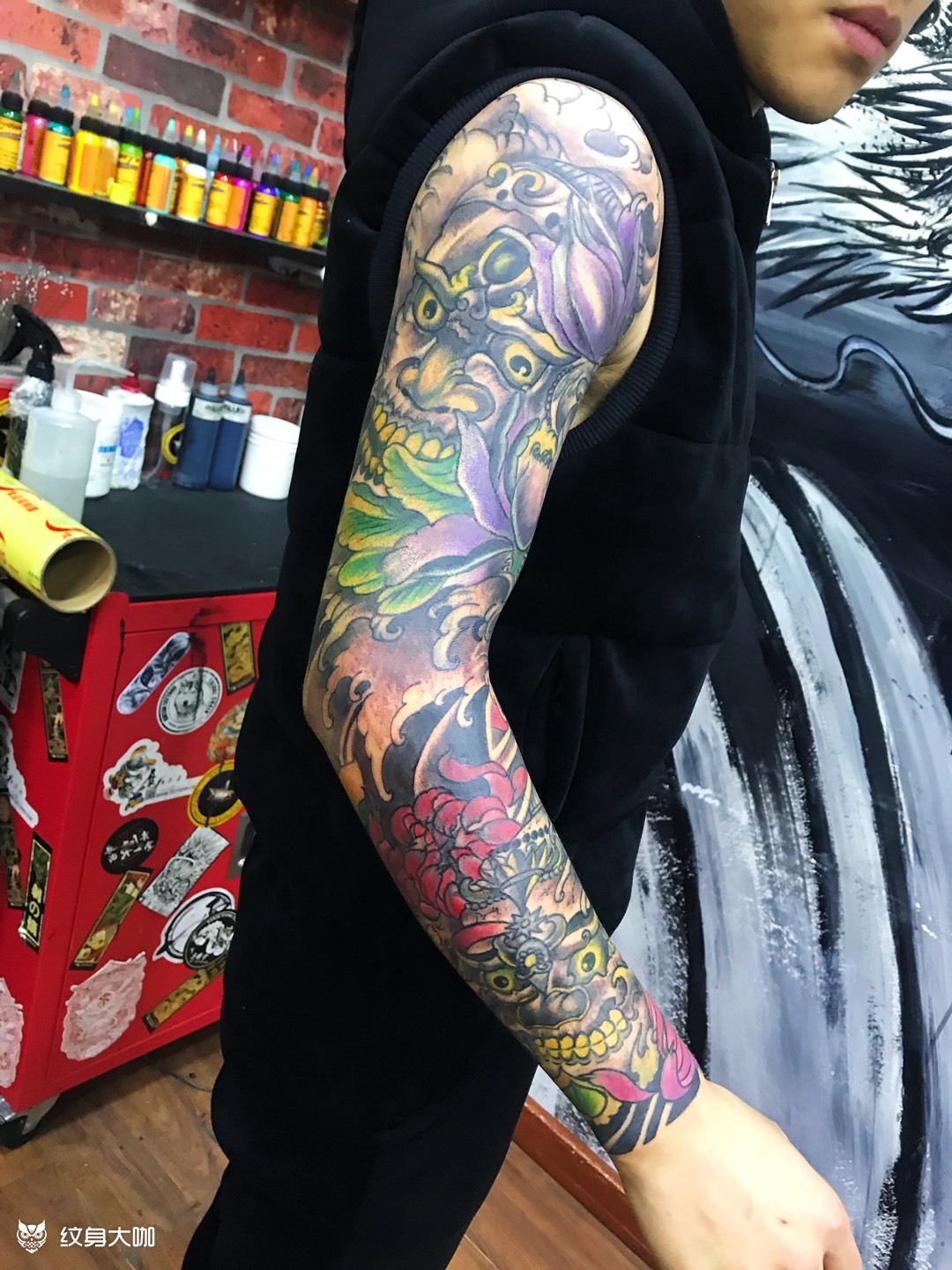 9899修改花臂纹身_纹身图案手稿图片_龙魂刺客的纹身作品集