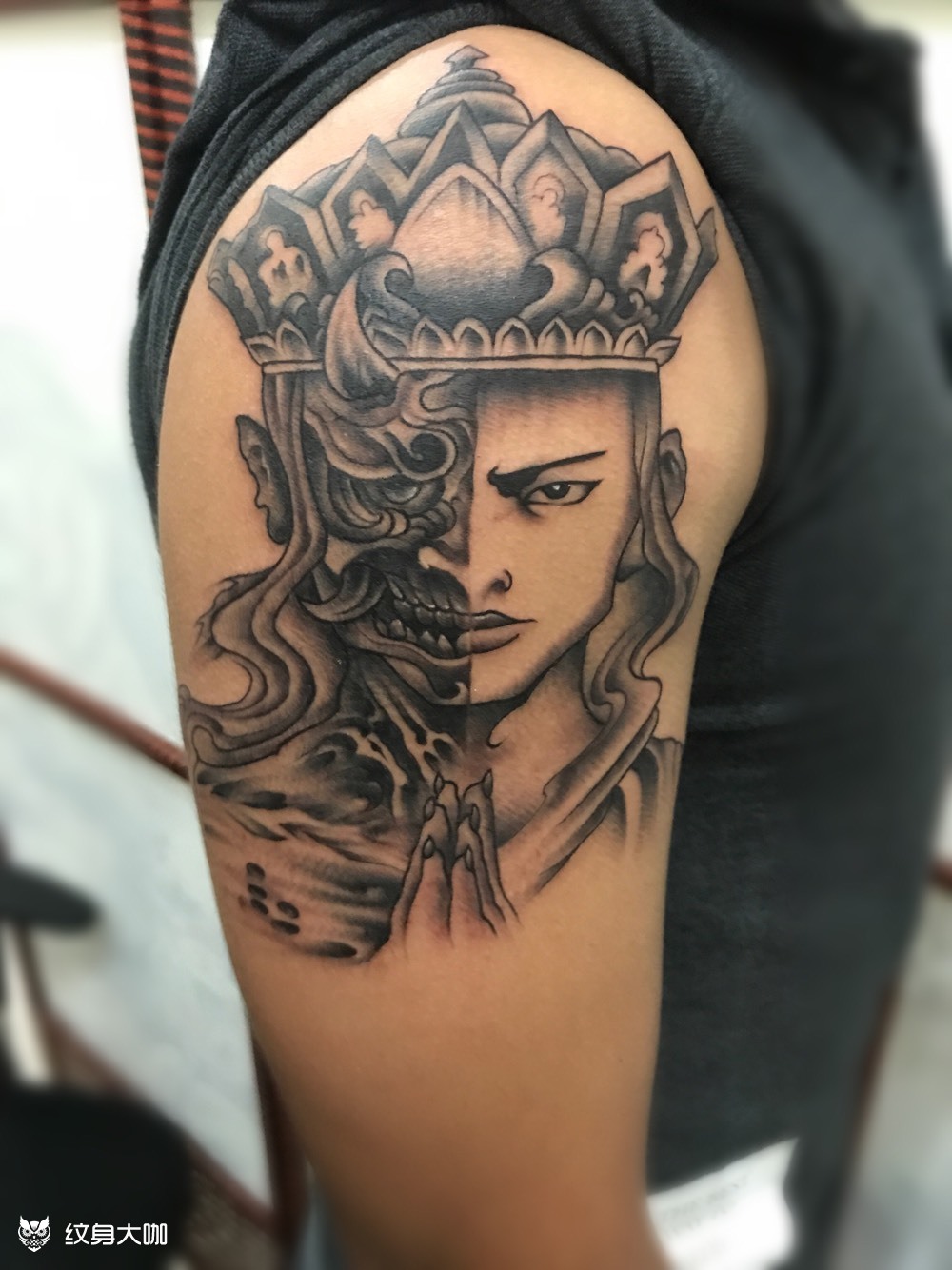 佛魔_纹身图案手稿图片_孙小传的纹身作品集