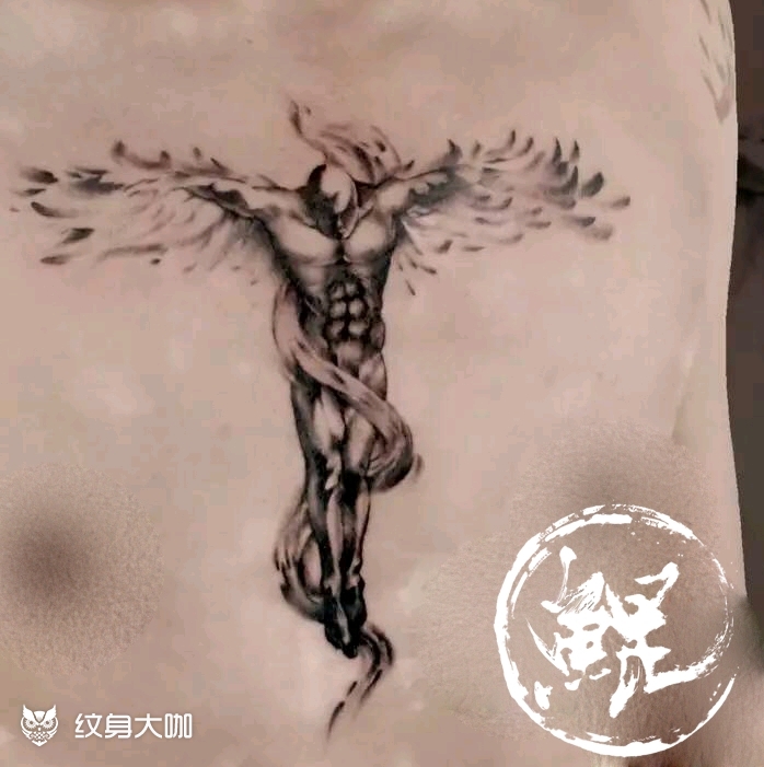 前胸_纹身图案手稿图片_北鸣的纹身作品集