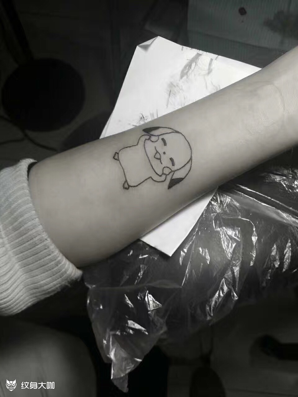 皮卡丘_纹身图案手稿图片_金萌妮的纹身作品集