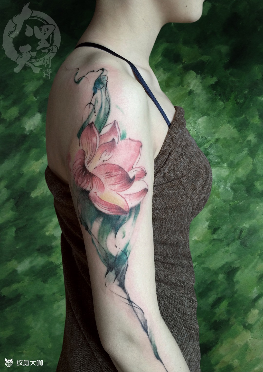 《莲花》_纹身图案手稿图片_石磊的纹身作品集