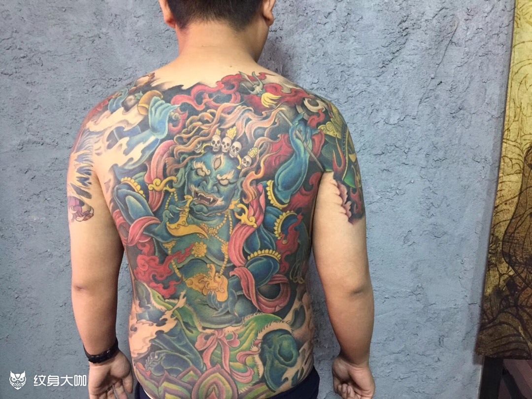 大黑天_纹身图案手稿图片_小斌的纹身作品集