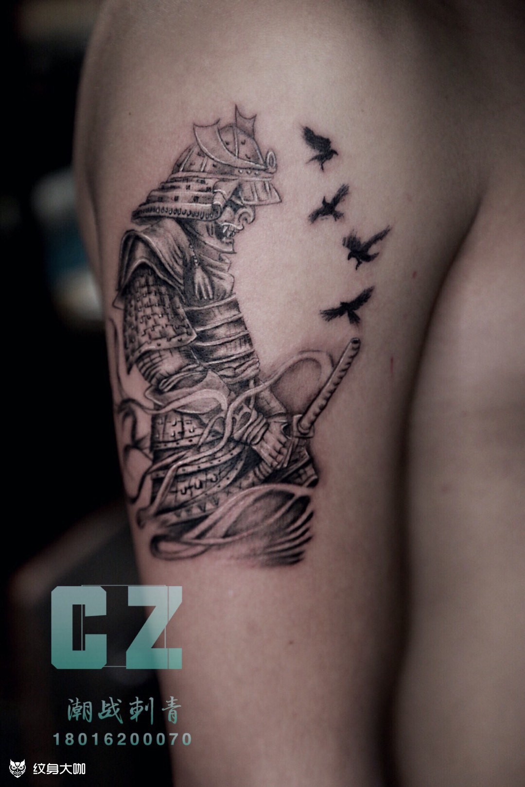 黑武士_纹身图案手稿图片_小弥弥的纹身作品集