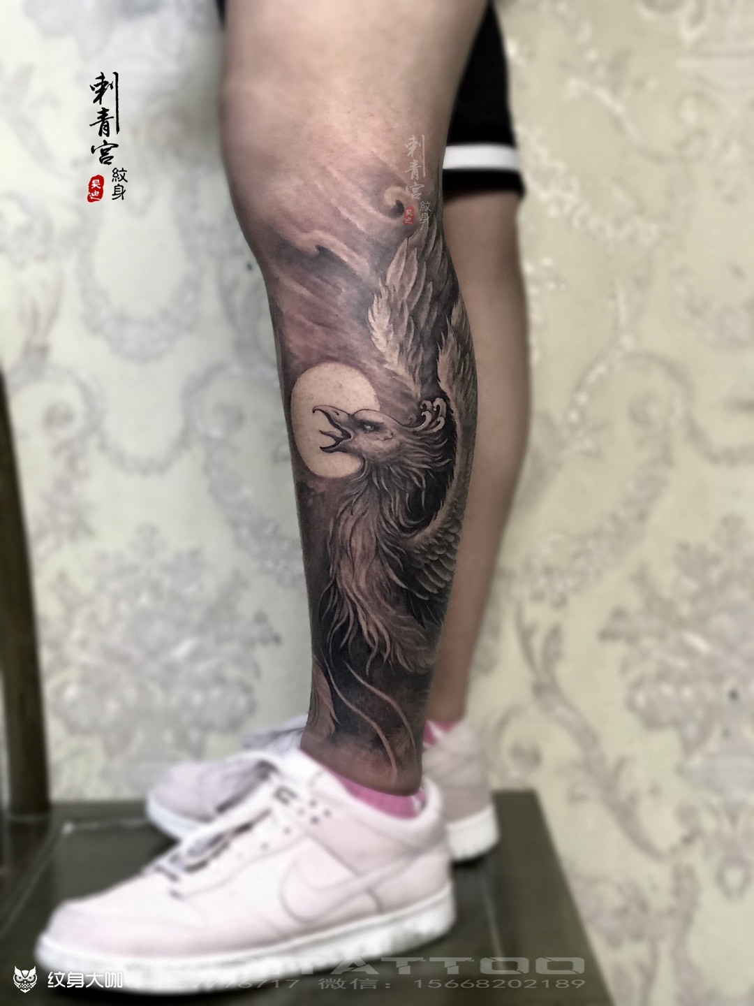 凤_纹身图案手稿图片_吴迪的纹身作品集