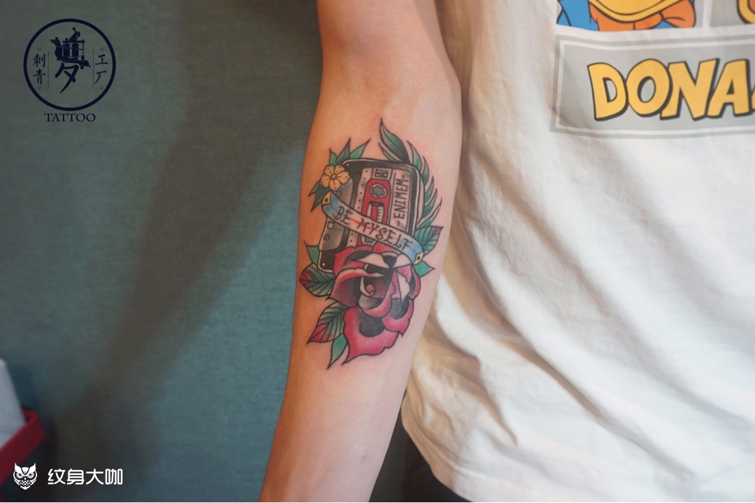 原创稿录音带_纹身图案手稿图片_kiko9799的纹身作品集