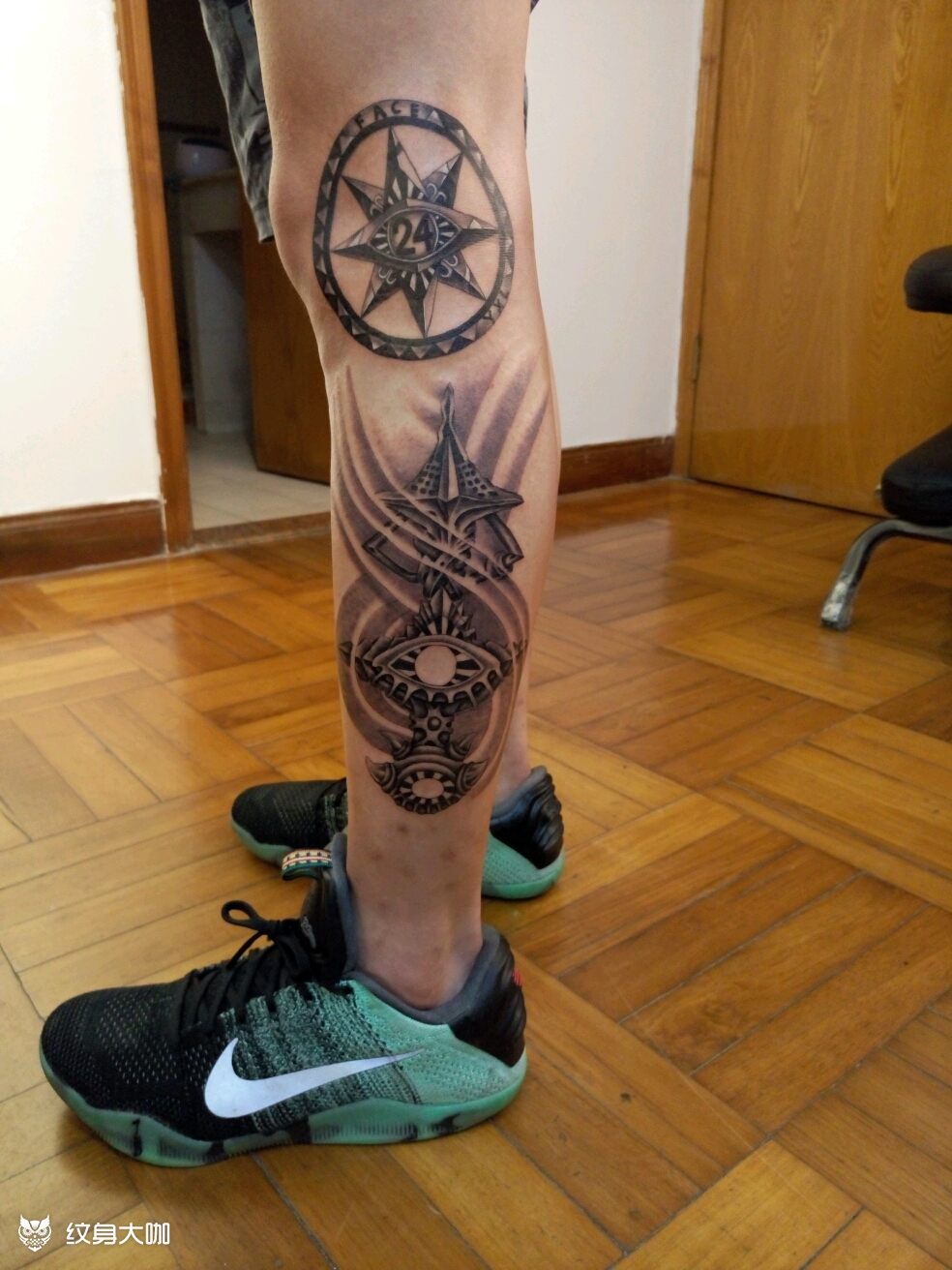 特殊的纹身还未完成