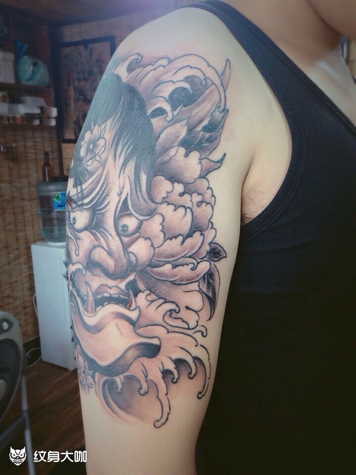 大臂般若_纹身图案手稿图片_佚名刺青的纹身作品集