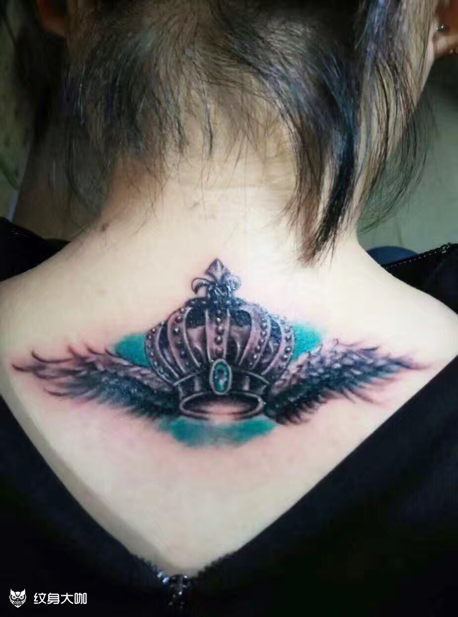 带着翅膀去飞_纹身图案手稿图片_叶子的纹身作品集