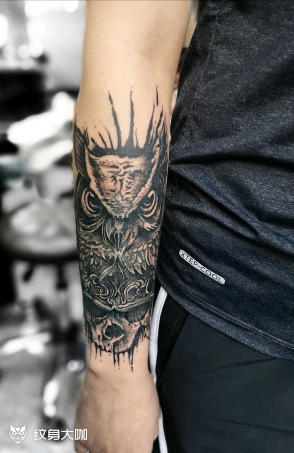 暴力遮盖_纹身图案手稿图片_慧君的纹身作品集