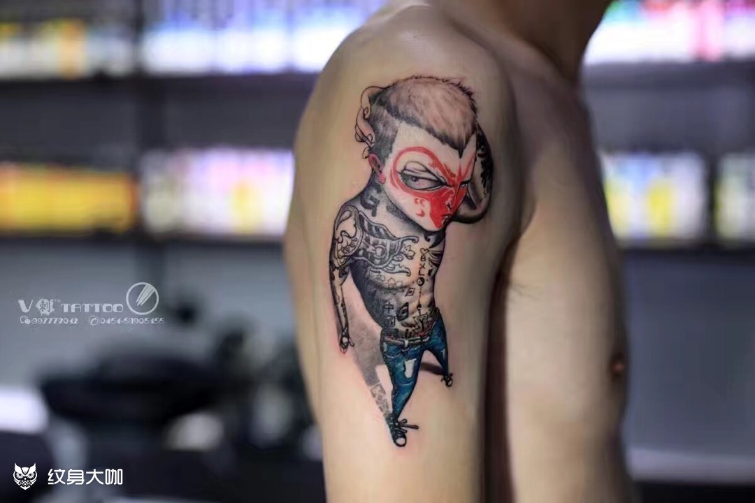 社会猴_纹身图案手稿图片_叁柒社-mr.叁的纹身作品集