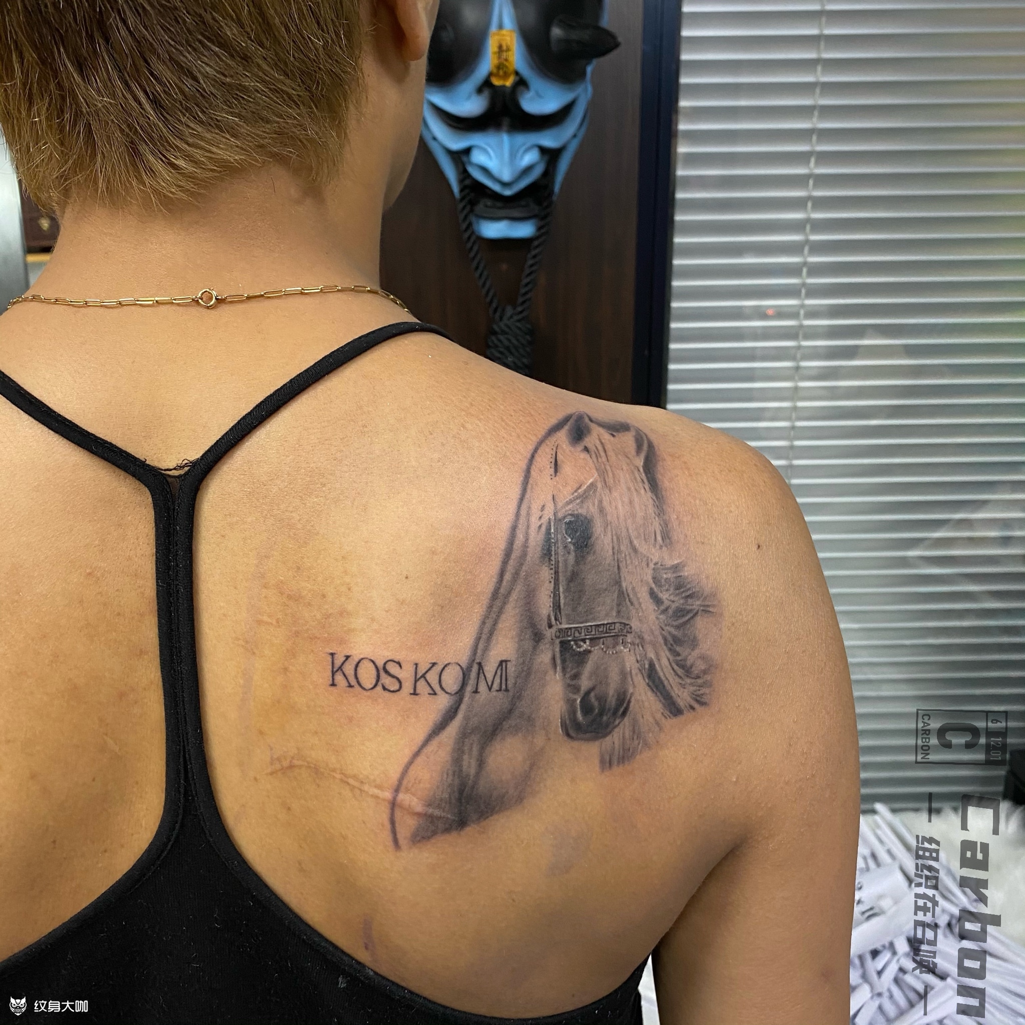 马头_纹身图案手稿图片_华帅的纹身作品集