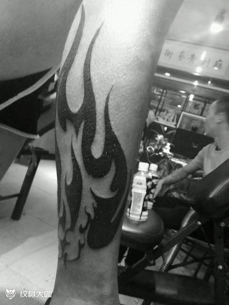 虎爪图腾_纹身图案手稿图片_9899 左恩的纹身作品集